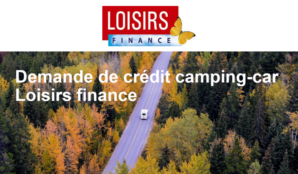 crédit camping-car Loisirs finance