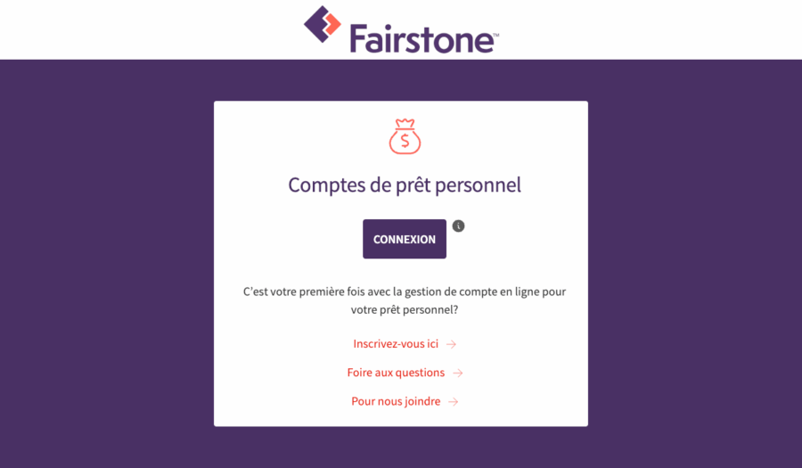 mon compte fairstone en ligne